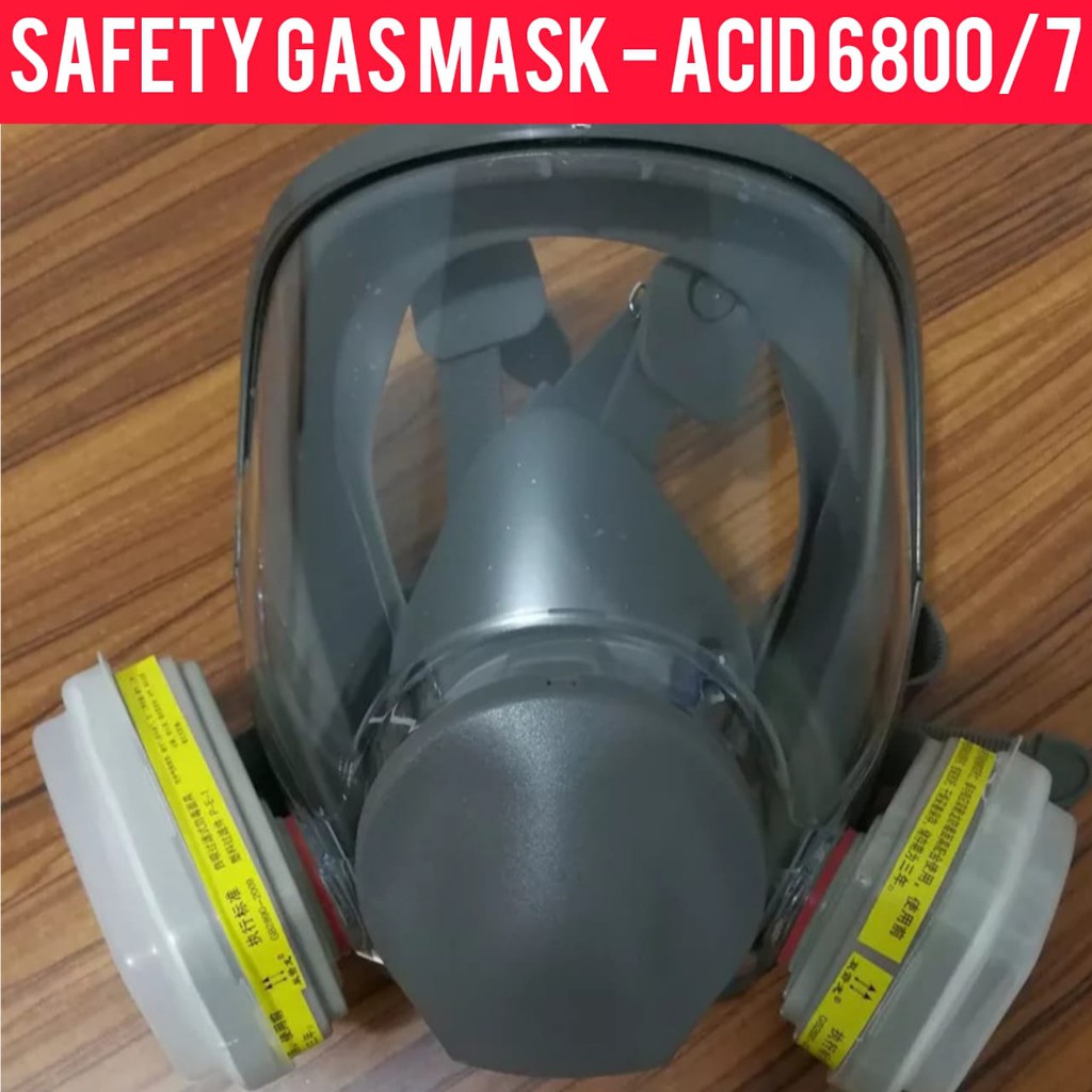 Download Safety Mask Acid Full Face Masker Respirator Keselamatan Kerja K3 Gas Amonia Filter 6002cn 6800 Shopee Indonesia PSD Mockup Templates