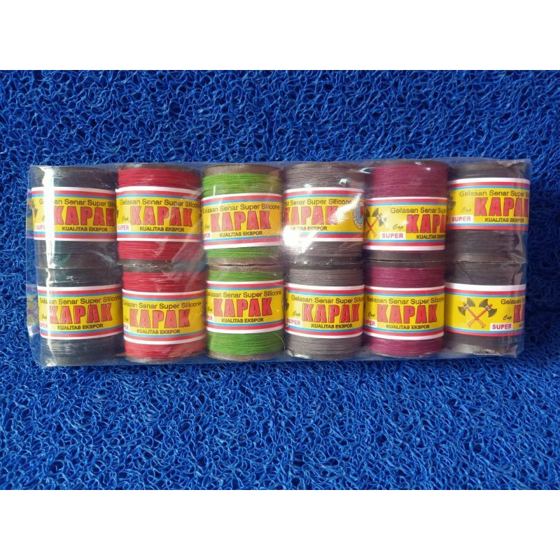 GELASAN BENANG/KENUR/SENAR LAYANGAN/ADUAN LAYANGAN CAP KAPAK(1 PACK ISI 12 PCS)