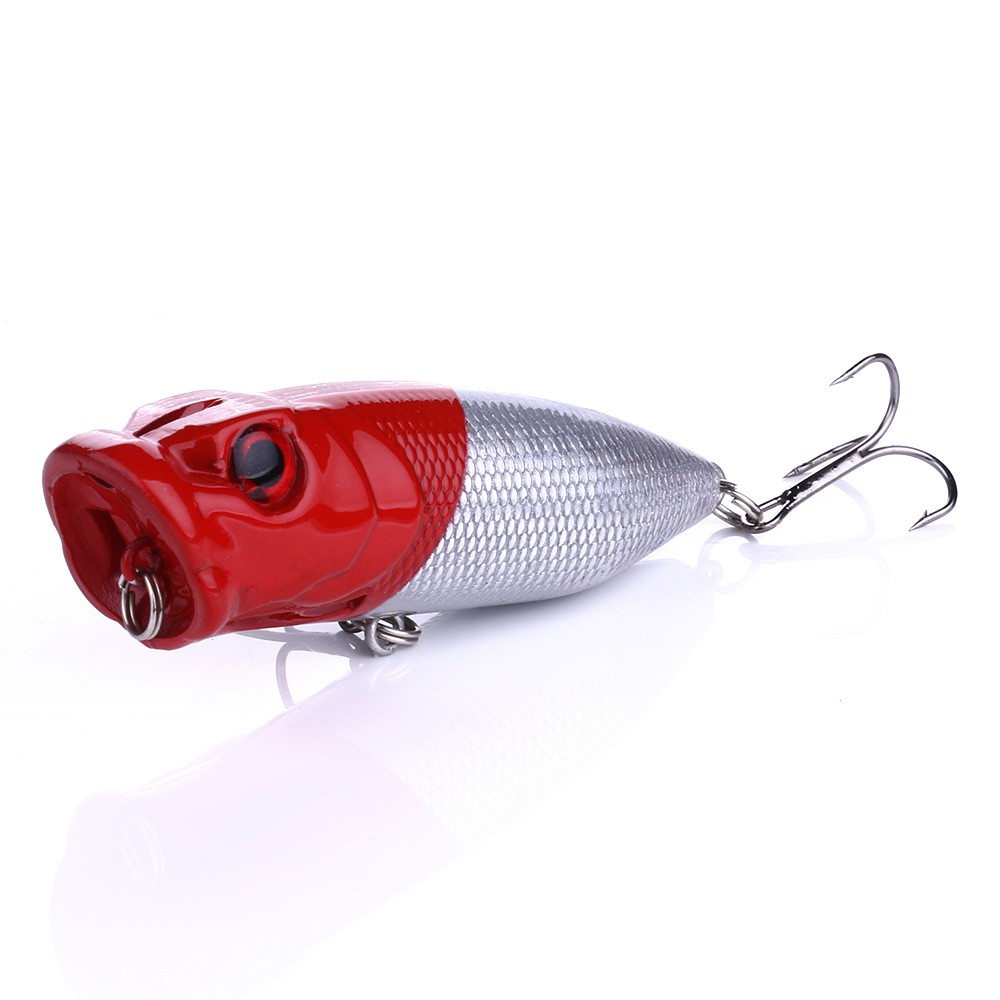 Hengjia 1Pcs 6.5cm 12g Popper Minnow Umpan Pancing Ikan Memancing Fishing Lure Hard Plastic Swimbait Topwater Fishing Tackle