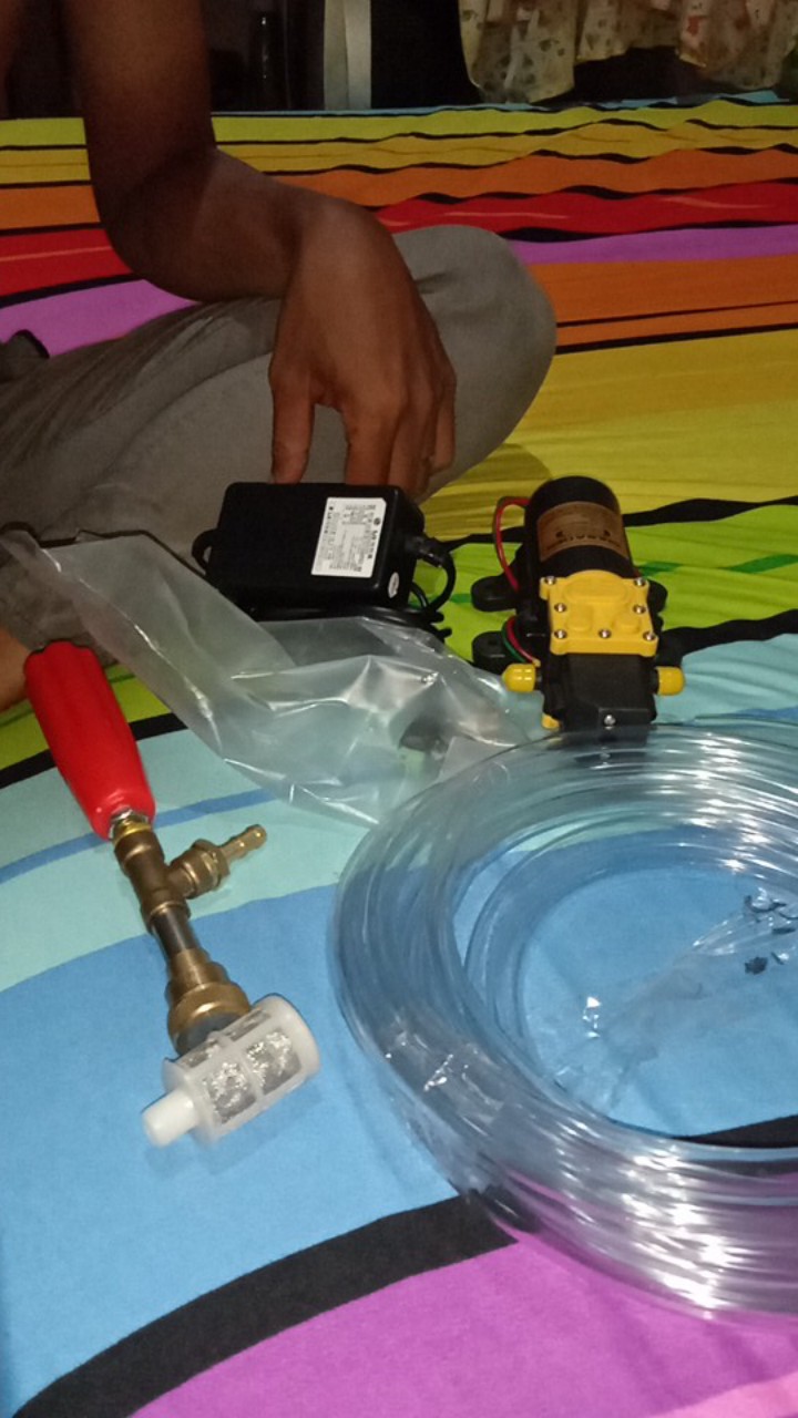 Paket Hemat Pompa 12v Alat Cuci Motor Sprayer Portable Steam Ongkir Cuma 1 Kg