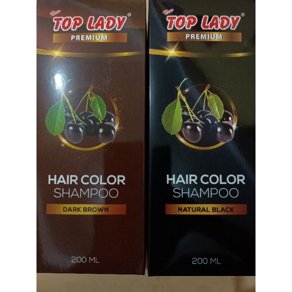 Top Lady Hair Color Shampoo 200ml