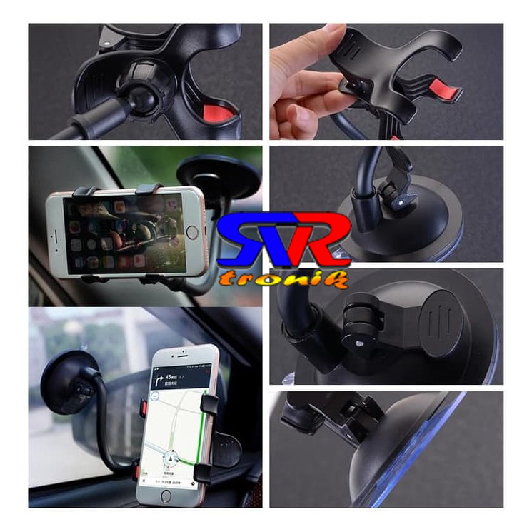 Holder Mobil Jepit - Car Holder Model Jepit - Holder Hp Mobil