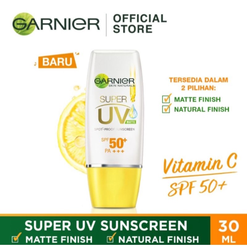 Garnier sunscreen spf 50 light complete 15ml dan 30ml/sachet