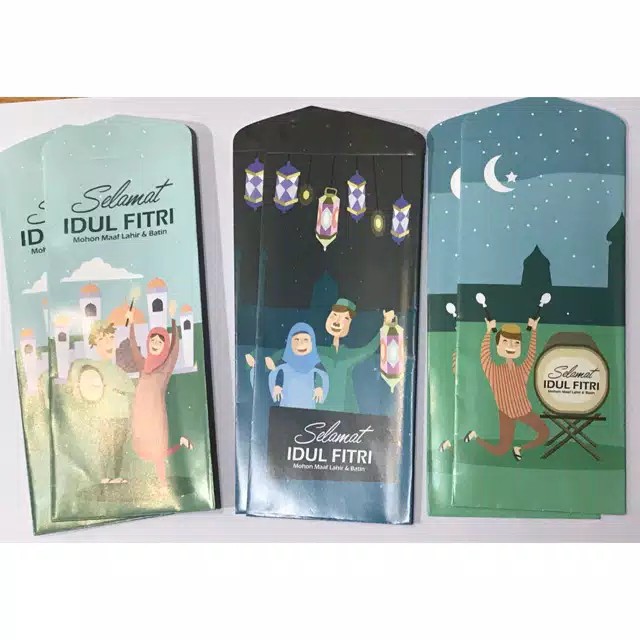 

1 set amplop selamat idul fitri isi 6pcs