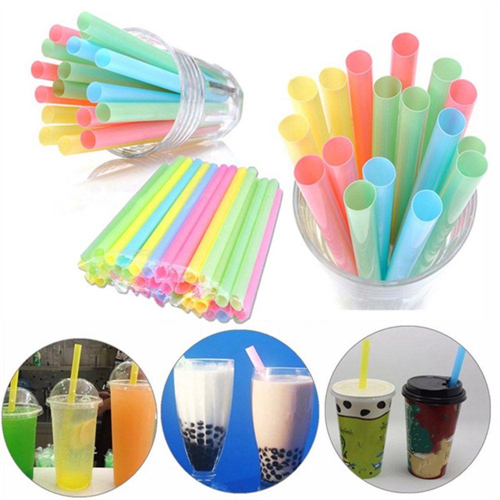 [Elegan] Party Straw 100pcs Lebar 1cm Aksesoris Minuman MilkTea Milkshake Minum Untuk Perlengkapan Minum Pesta Pernikahan