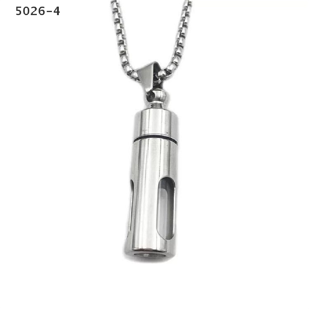 5026-4 Titanium Storage Bottle Perfume Cylinder Tube Ashes Urn Cremation Pendants 5026-4