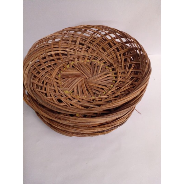 Piring Anyaman Bambu