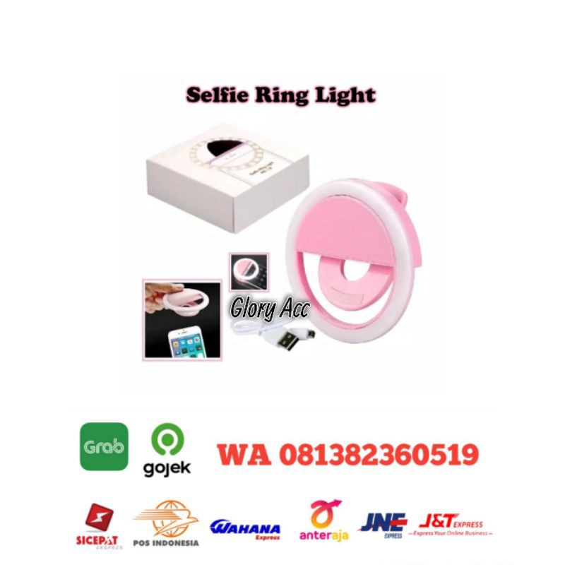 Lampu selfie Bulat untuk kamera hp Flash