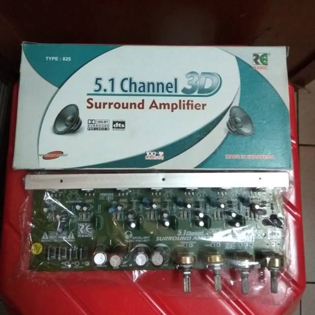 Kit Surround Amplifier Home Theater 5.1 Channel 3D