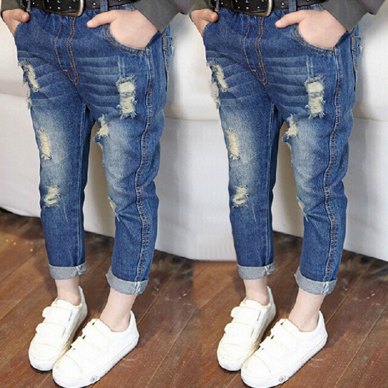  Celana  Panjang Jeans  Denim Model  Lebar untuk  Anak  