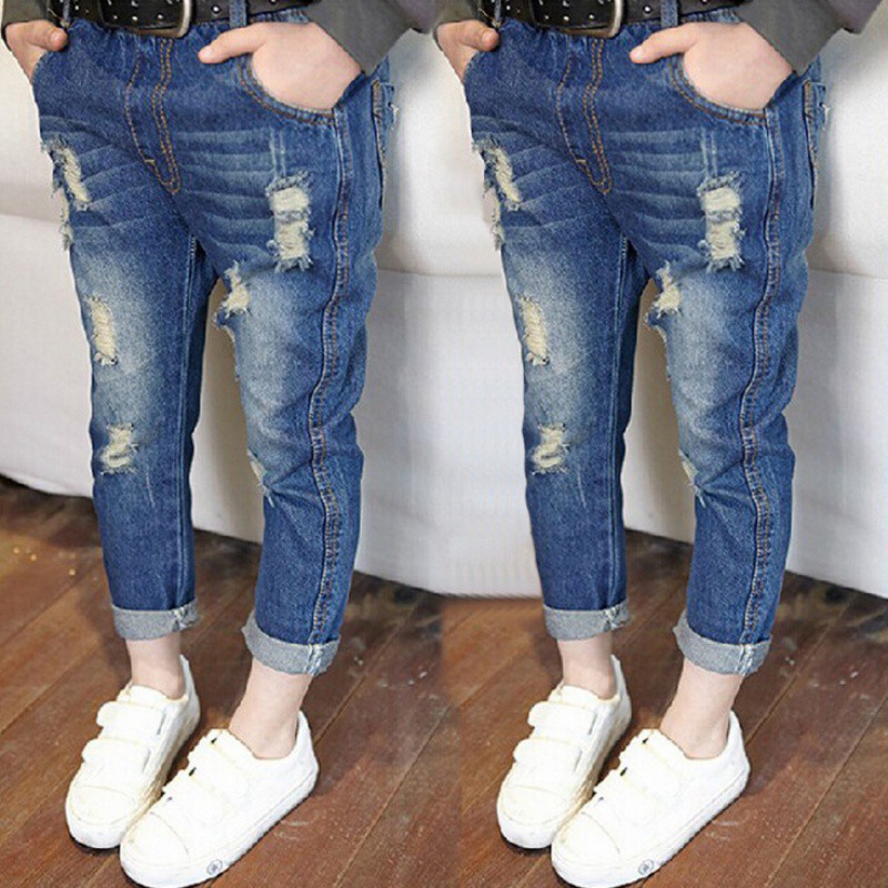  Celana  Panjang Jeans  Denim Model  Lebar untuk Anak  