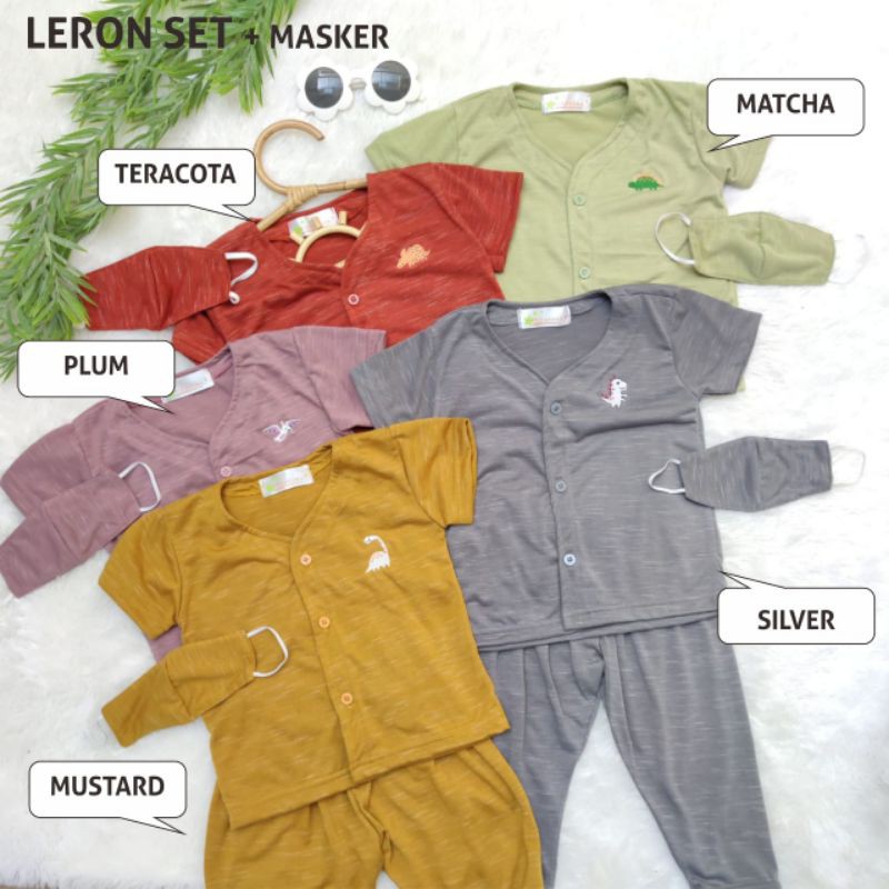 Little Aruma Leron Set Include masker ukuran M