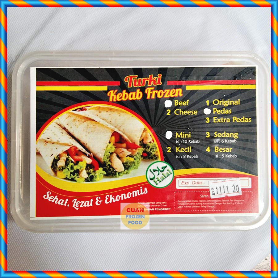 

KEBAB FROZEN TURKI KEBAB MINI HALAL DAGING SAPI MURAH