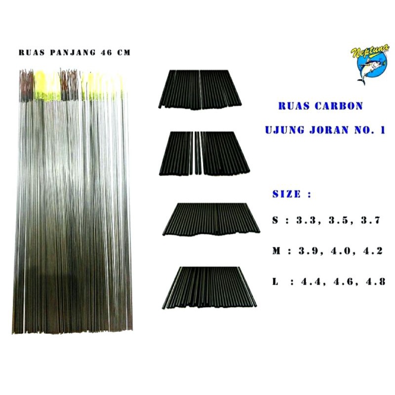 Carbon Ujung Ruas Joran No. 1 | Joran Tegek