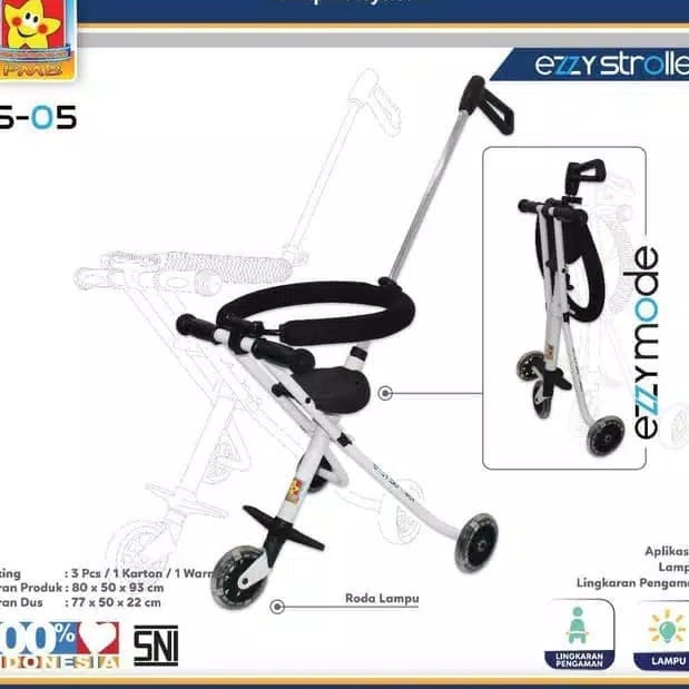 EZZY STROLLER SO5 PMB perlengkapan bayi , stroller, dorongan bayi