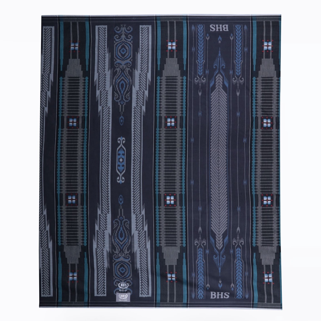Sarung BHS Excellent Silver Motif SKA Hitam Biru / BHS SKA
