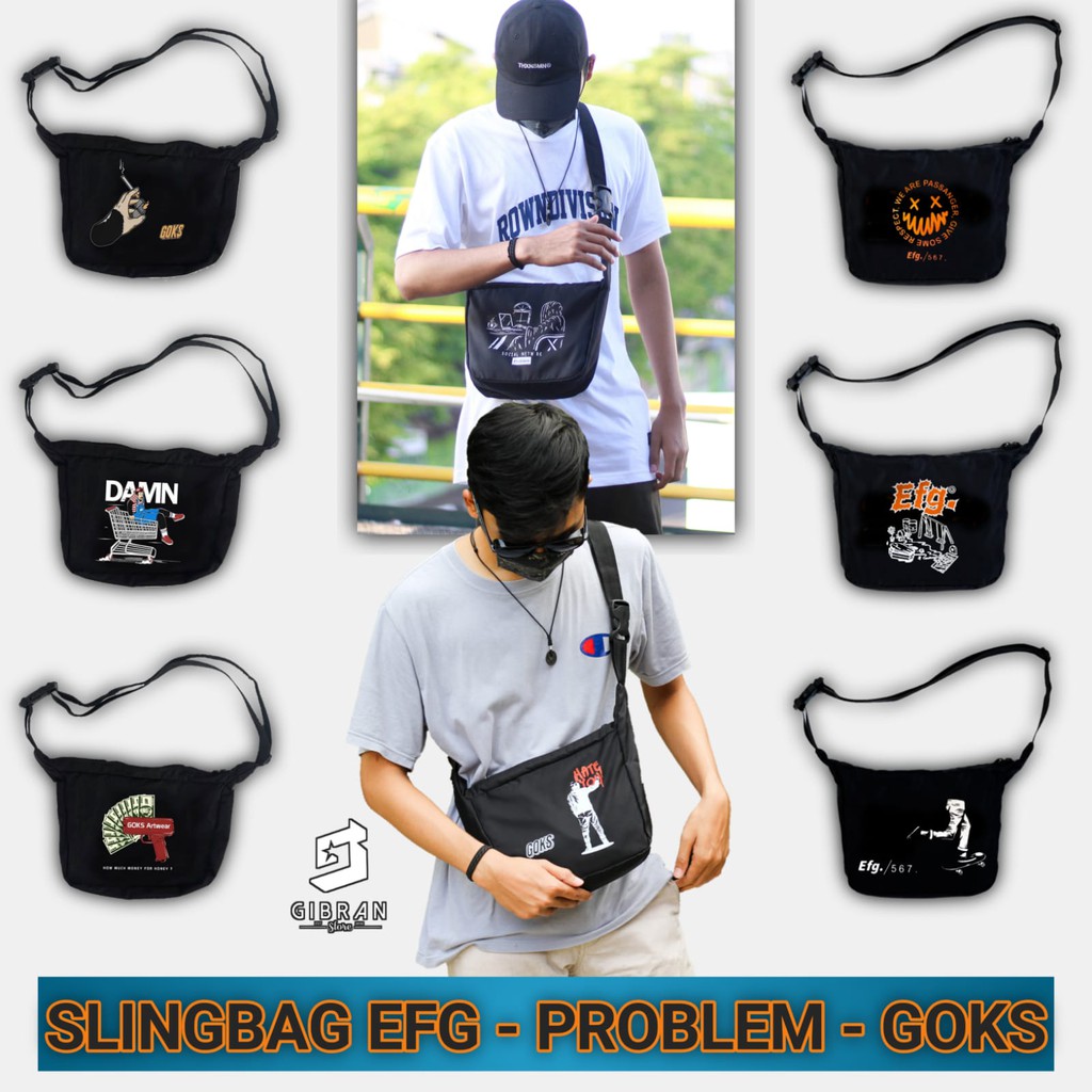 Sling Bag Efg - Goks - Skymo ~ Tas Selempang Terlengkap