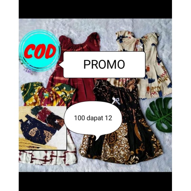 Daster 100 dapet 12/daster anak murah/ daster murah /daster rayon / daster anak rayon /daster santung /daster murah solo /daster rayon solo /daster anak