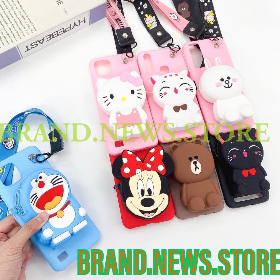 [GRQ] XIAOMI/REDMI 9T/NOTE 7/NOTE 7 PRO/9C/9A/S2/GO/SOFT CASE KARAKTER/ BONEKA DISNEY DOMPET KOIN/CO