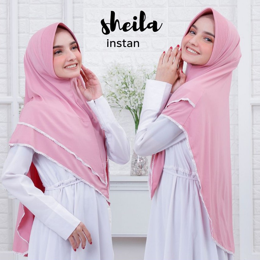 JILBAB INSTAN MURAH SHEILA / KERUDUNG BERGO MURAH / KHIMAR SYARI INSTAN MODEL TERBARU / JILBAB LANGSUNG PAKAI / JILBAB INSTAN DEWASA