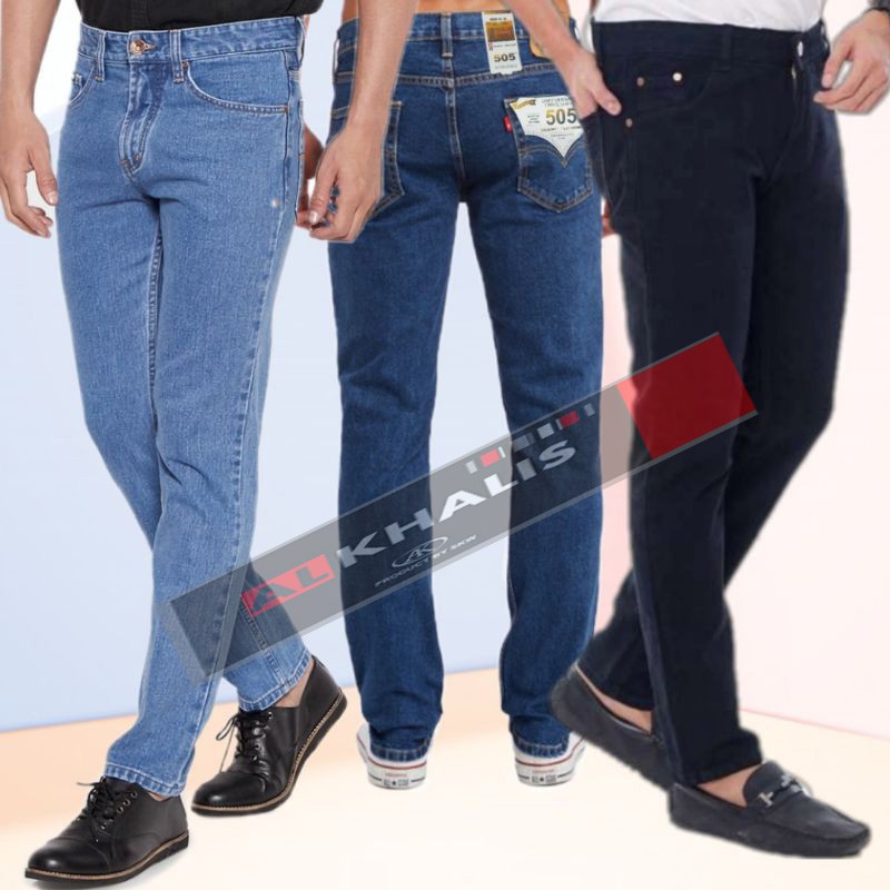 CELANA JEANS PRIA PANJANG STANDAR REGULER BASIC PANTS STRAIGHT JEANS PRIA COWOK MURAH TERLARIS