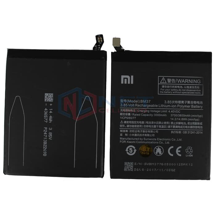 BATERAI XIAOMI MI 5 PLUS BM37 / BATRE XIAOMI MI 5 PLUS BM-37
