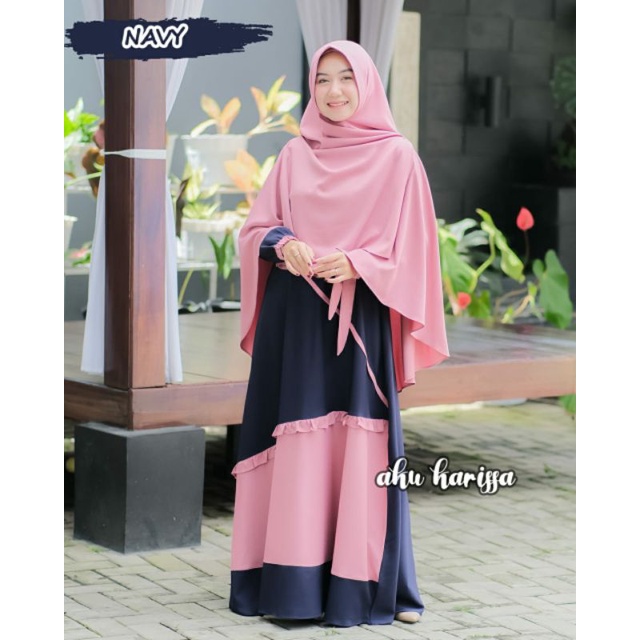 (ORIGINAL) TERBARU Gamis Set Hijab Tiara by Aku Karissa/ gamis tiara aku karissa/ gamis aku karissa/
