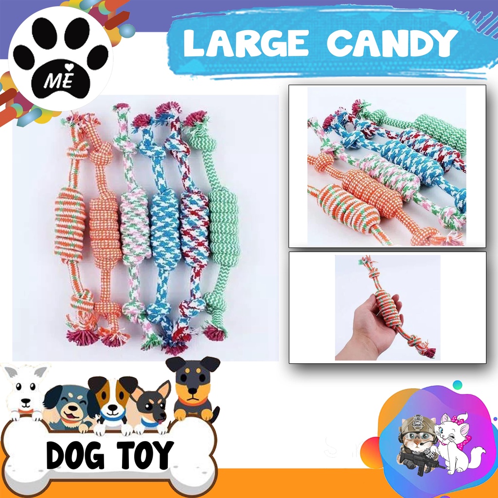 Mainan Gigit Anjing &quot;ROPE CANDY LARGE&quot; Dog Rope Toys