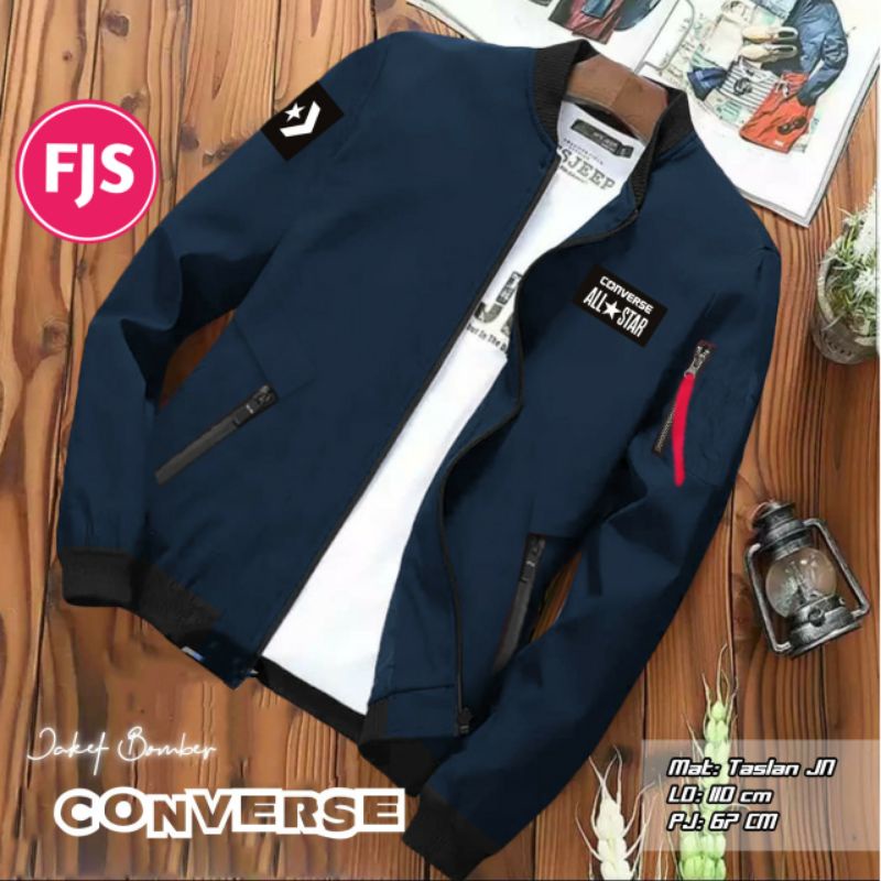 bomber star / bomber jaket converse / converse / jaket bomber tebal / bomber bolak balik / bomber ha