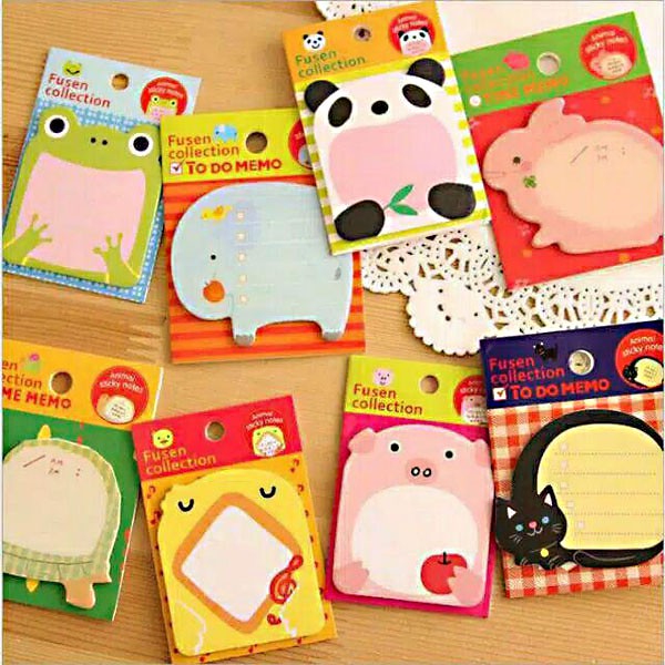 Sticky Notes Animal Memo Paper Animal / Tempelan Kertas Memo Karakter Lucu Unik / TS-78