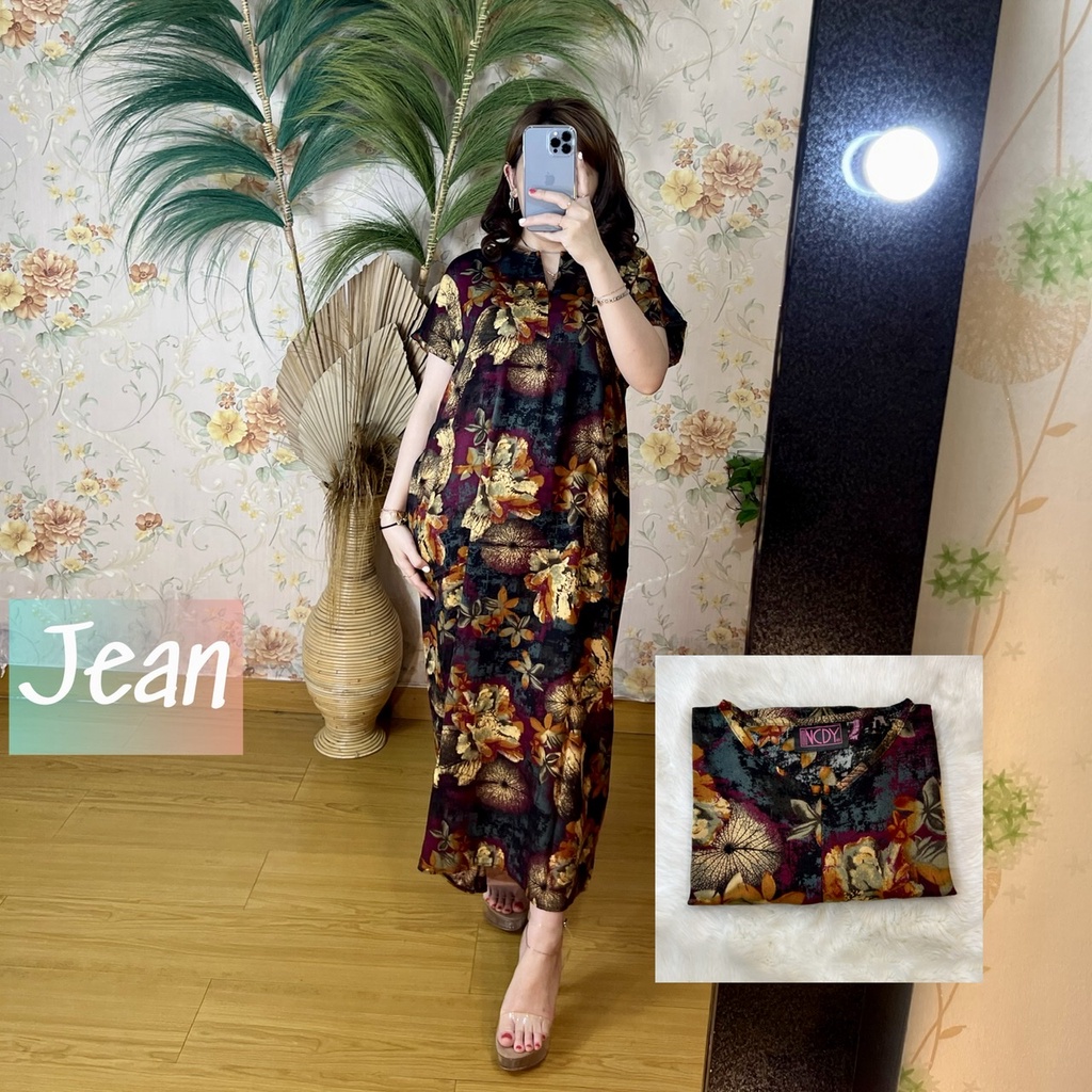 PART1 NCDY HOMEWEAR DASTER PANJANG SEMATA KAKI LD 130cm BUSUI FRIENDLY JUMBO-Jean