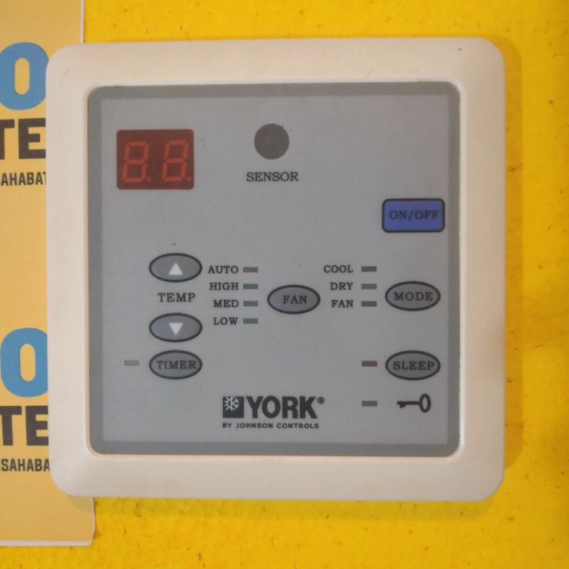 REMOTE AC YORK SLM03 DUCT KASET ORIGINAL