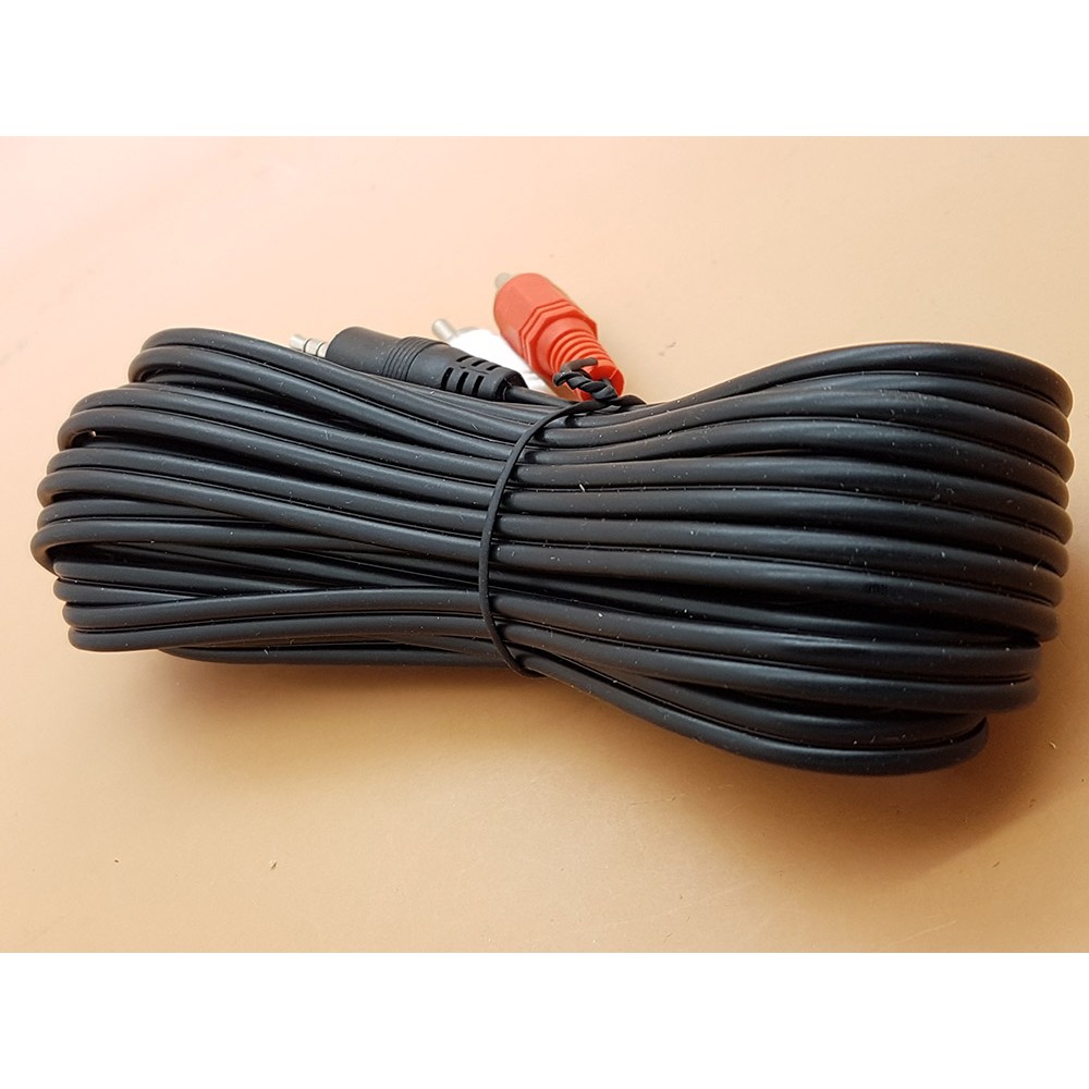 5 meter Kabel Jack 3.5mm to RCA Stereo Audio Untuk dari HP ke Speaker