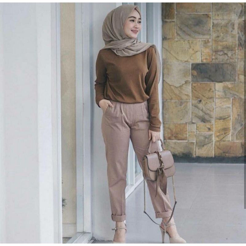 (PREMIUM) BAGGY PANTS SIZE XL LENGKAP WARNA/CELANA PANJANG KERJA KULIAH MAIN