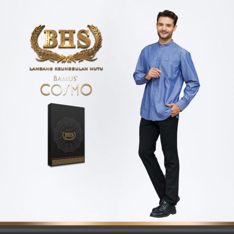 Baju Muslim BHS Cosmo Biru Muda