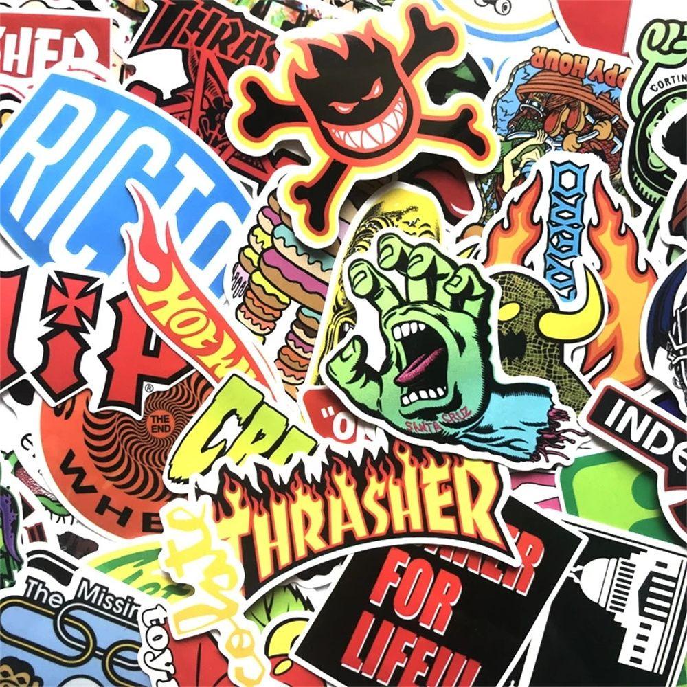 Mxbeauty Brand Logo Stiker Tahan Air Skateboard Laptop Decals Stiker Poster Untuk Mobil Gitar Stiker