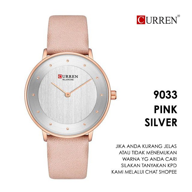 CURREN 9033 Jam Tangan Wanita Analog Tali Kulit WATCHKITE WKOS