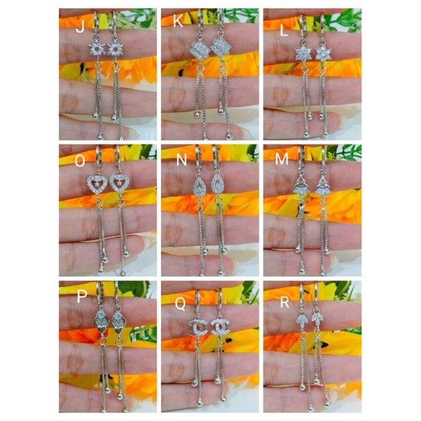 XnP22. Anting xuping wanita lapis emas putih silver dgn mata zircon