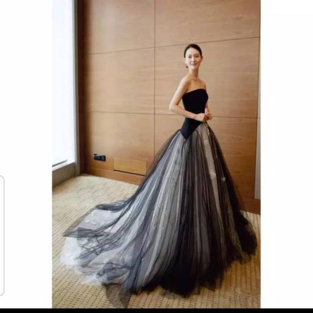 Gaun Pengantin/Gaun Prewedd Hitam