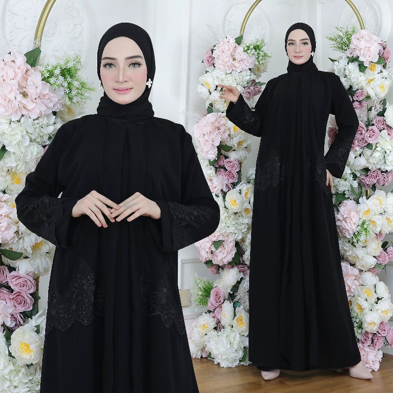 Gallery Exclusive Abaya Hitam Gamis Turkey 08