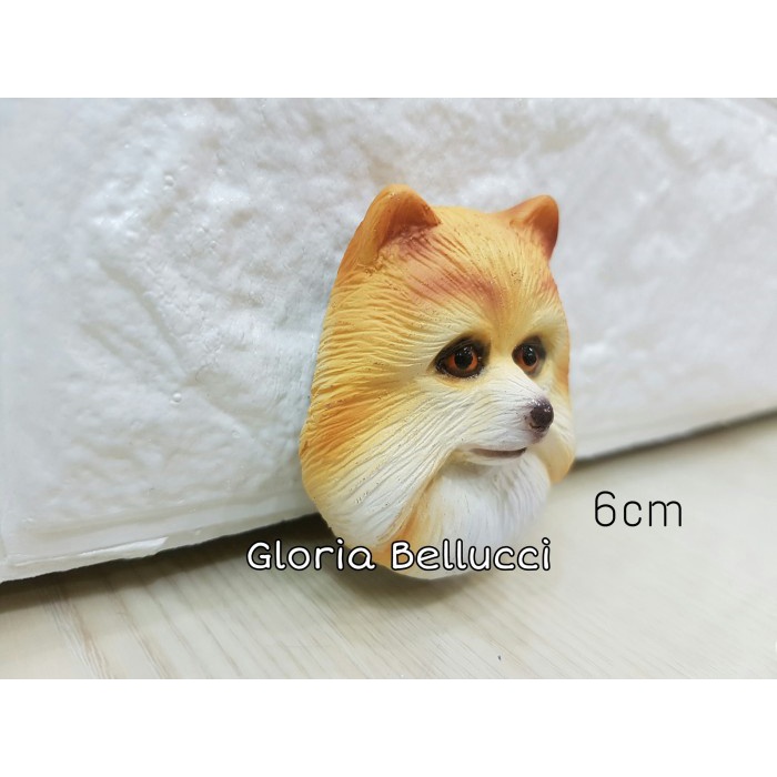 MAGNET KULKAS ANJING MINI POM / POMERANIAN ~ hgb1582