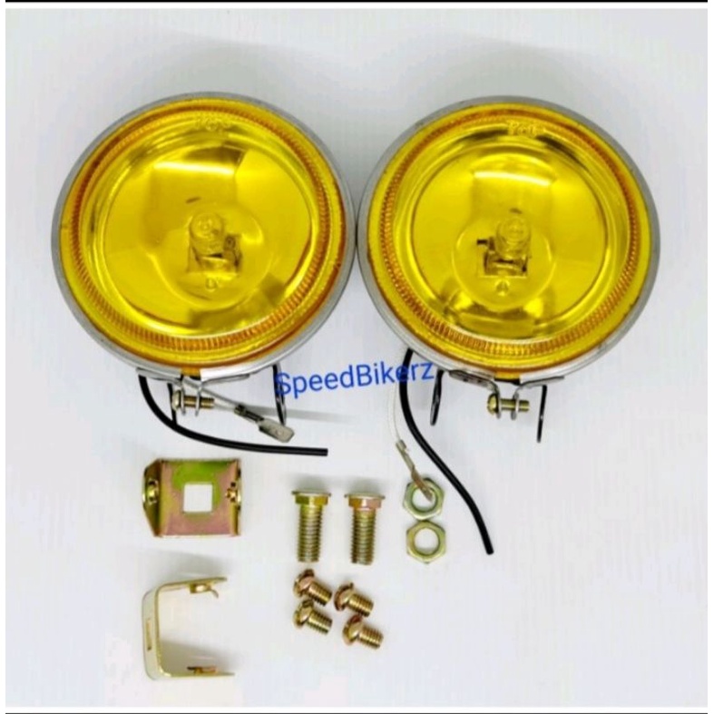 lampu tembak kabut bulat lampu sorot bulat foglamp bulat universal motor harga satuan