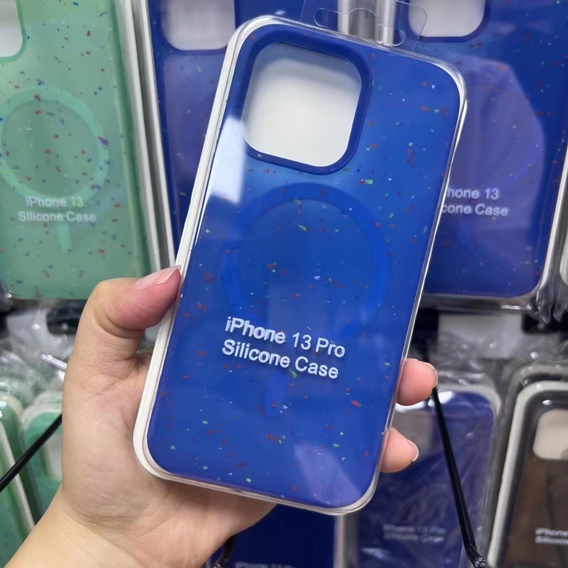 Case Silikon Magnetik Motif Animasi Warna-Warni Untuk IPhone 12 13 Pro Max