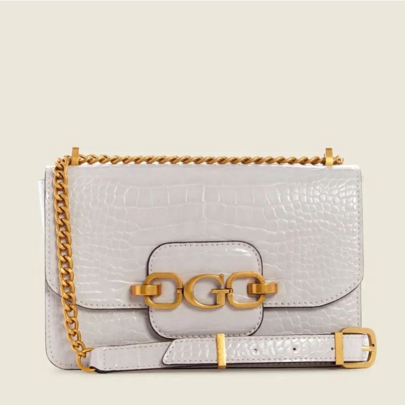 GUESSS Hensely Croc Convertible Crossbody