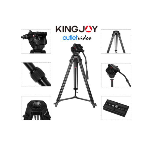 Tripod Video KINGJOY VT-2100L + VT-3530