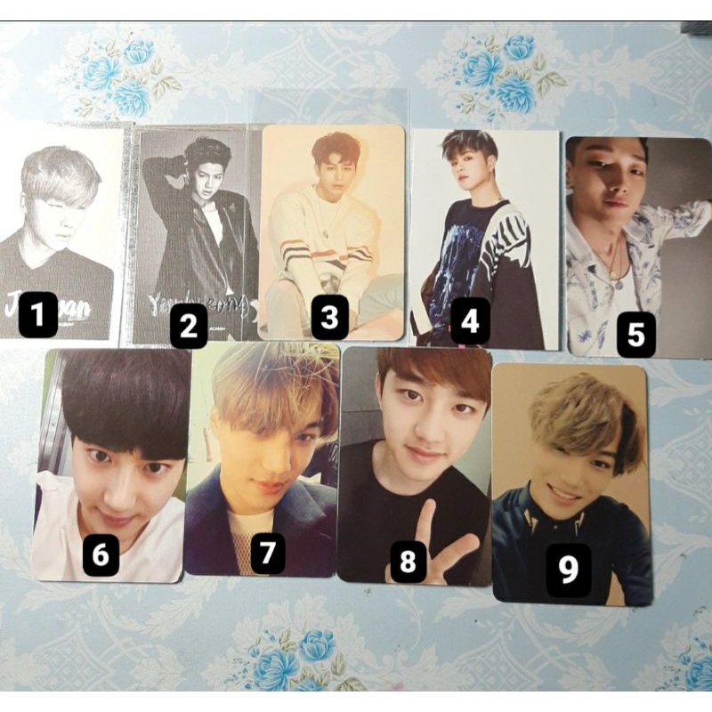 EXO iKON Photocard official Jinhwan yunhyeong junhoe bobby kyusoo suho kai