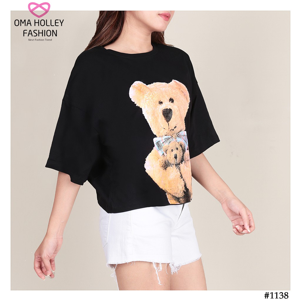 (COD) OH Fashion Kaos Bearry Tee Fashion Wanita (Stadivarius) #1138