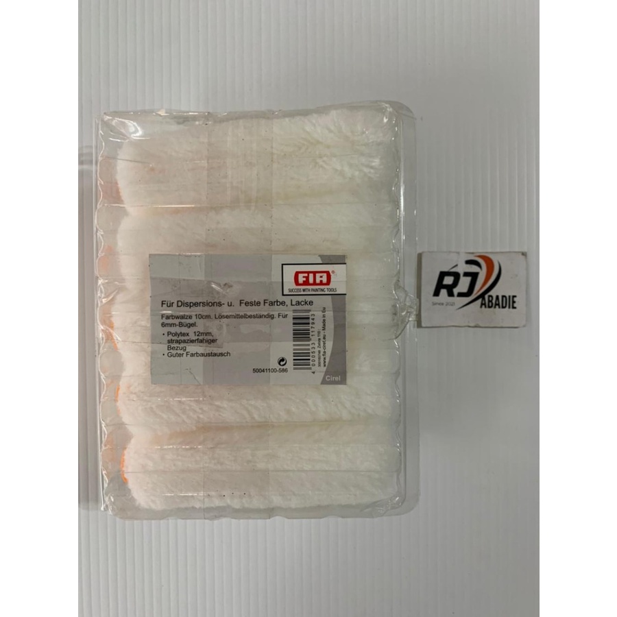 [10PCS] Refill Isi Bulu Domba Tebal Kuas Roll Kapal Roller Cat FIA 4 Inch