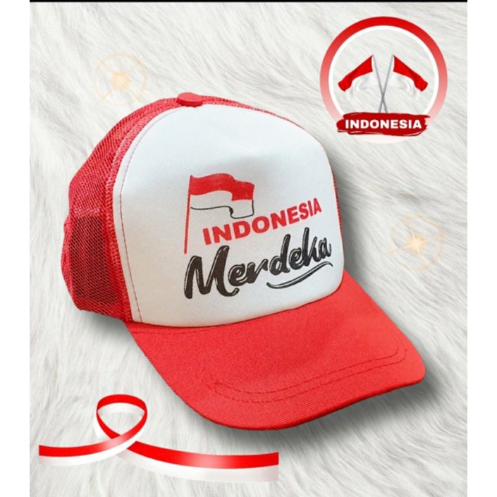 SETELAN ANAK MERAH PUTIH BISA PILIH GAMBAR DAN BISA PILIH TOPI AJA