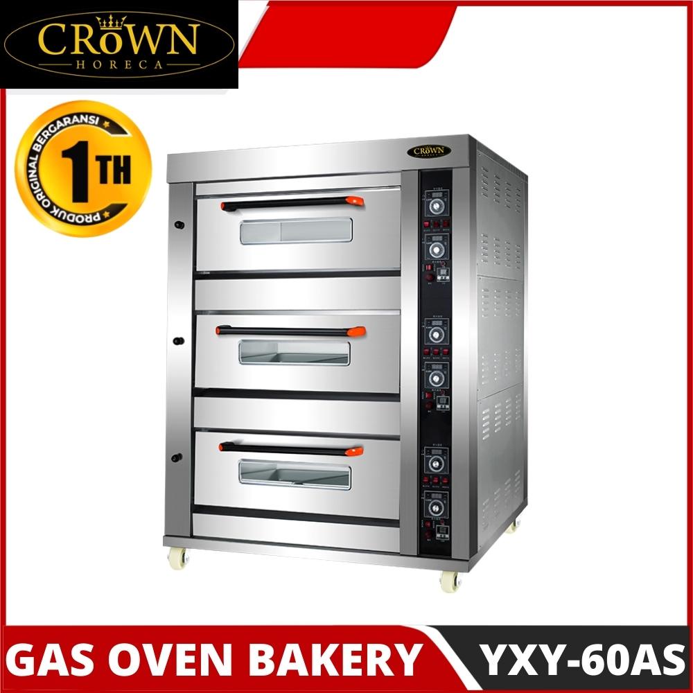 Jual OVEN CROWN YXY 60AS GAS OVEN ROTI KUE 3 DECK 6 TRAY STAINLESS YXY